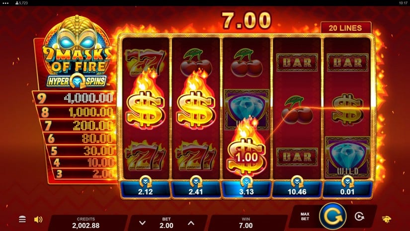 9 Masks of Fire HyperSpins slot screen 3