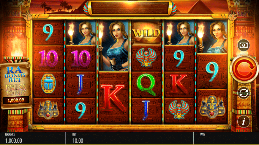 Legacy of Ra slot screen 1