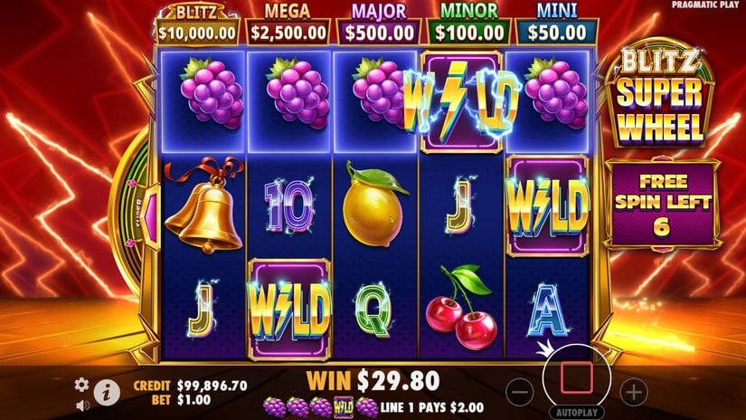 Blitz Super Wheel slot screen 5