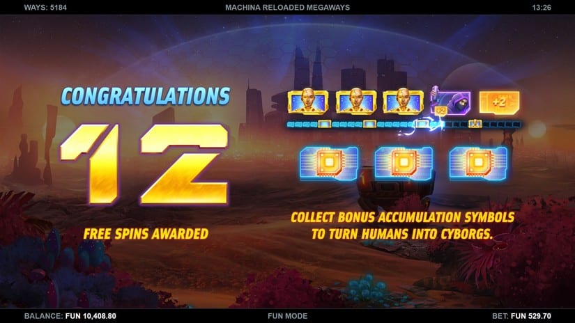 Machina Reloaded Megaways slot screen 3