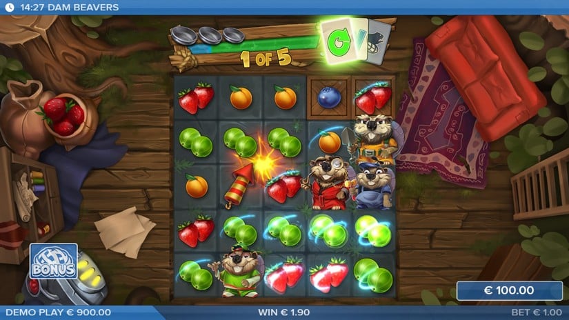 Dam Beavers slot screen 5