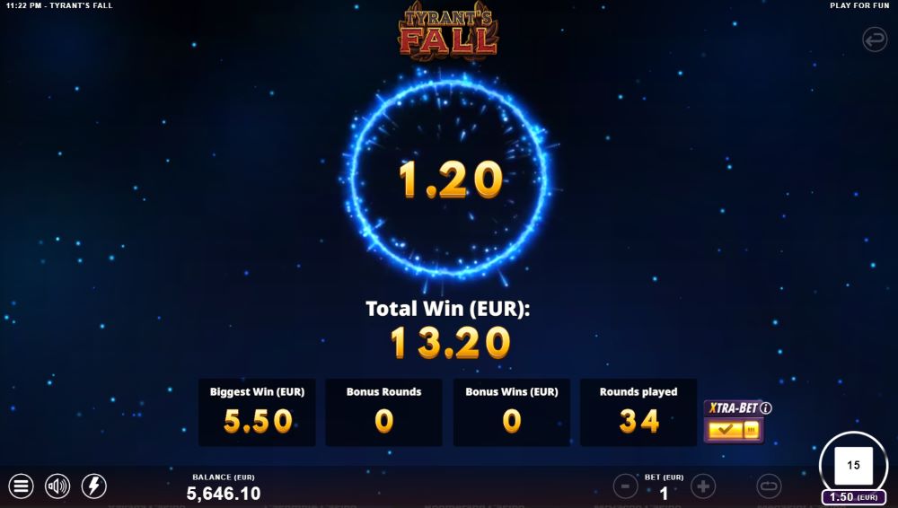 Tyrant's Fall burst mode