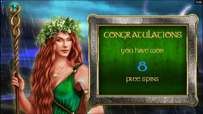 Celtic Goddess slot screen 4
