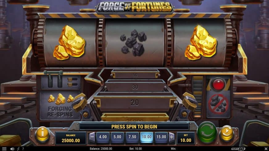 Forge of Fortunes slot screen 1