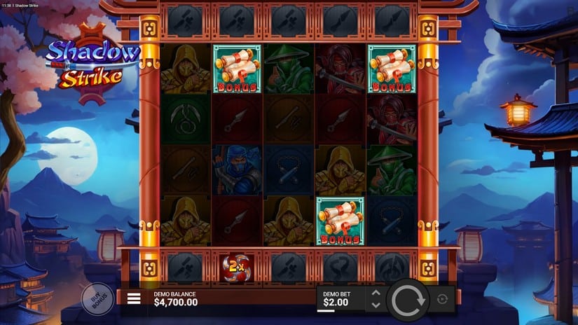 Shadow Strike slot screen 2