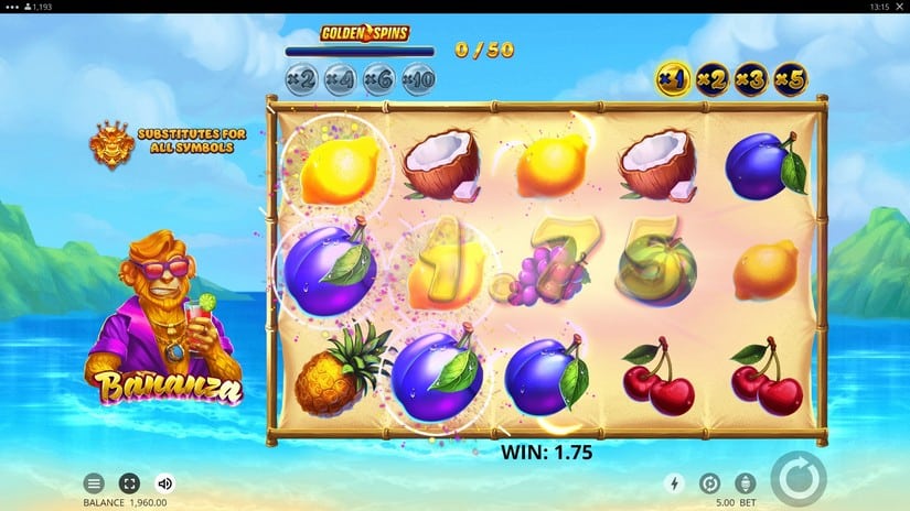 Bananza slot screen 2