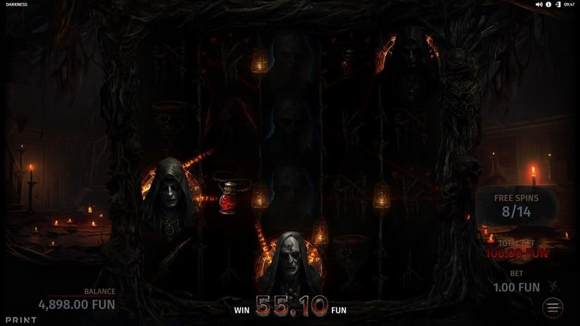 Darkness slot screen 4