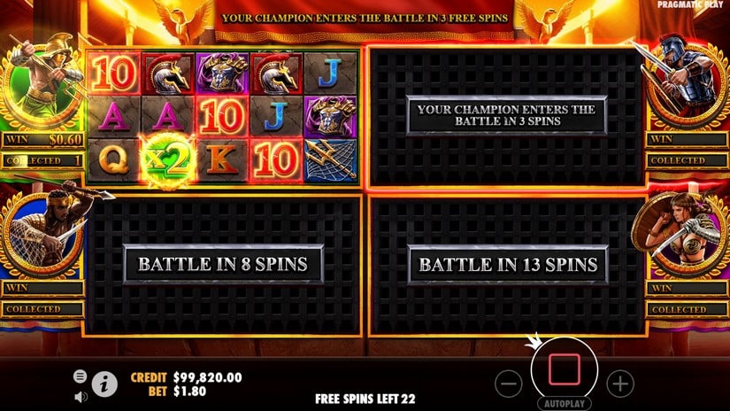 Chase for Glory slot screen 5