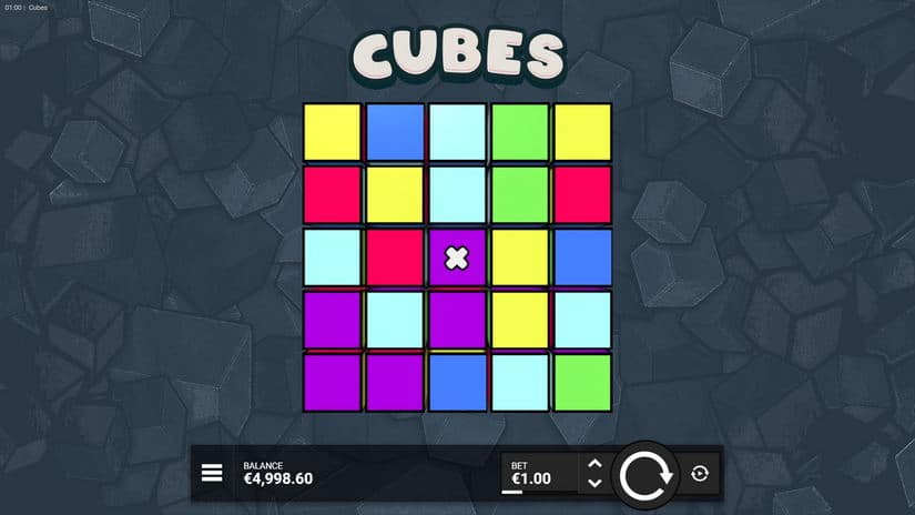 Cubes slot screen 1