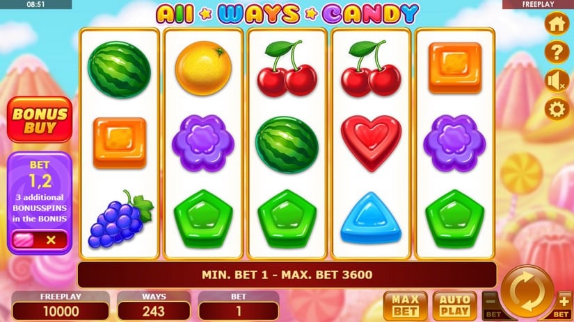 All Ways Candy slot screen 1