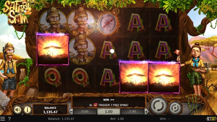 Safari Sam 2 slot screen 2