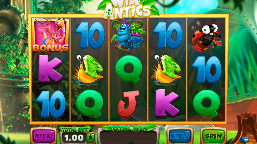 Wild Antics slot screen 1