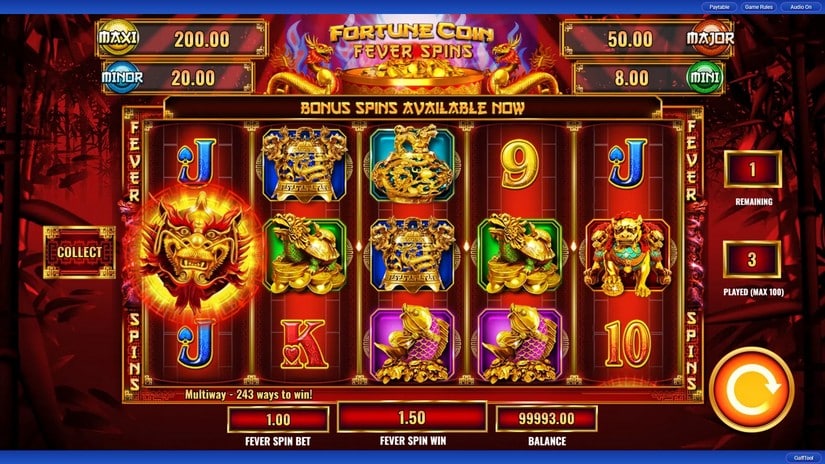 Fortune Coin Fever Spins slot screen 3
