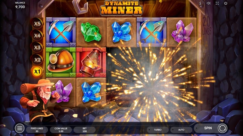 Dynamite Miner slot screen 2