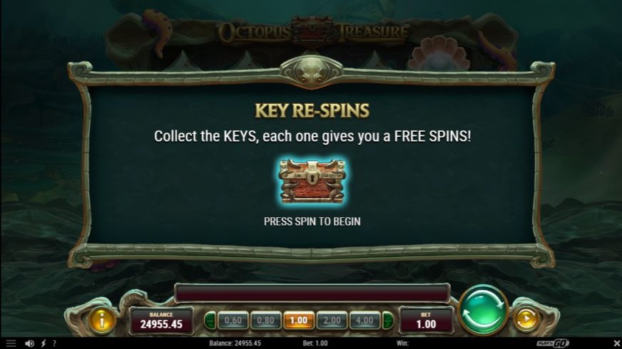 Octopus Treasure slot screen 4