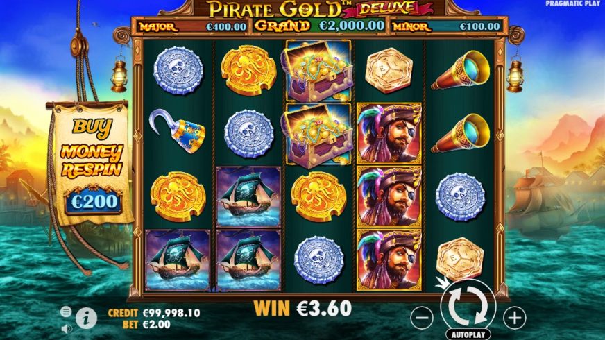 Pirate Gold Deluxe slot screen 2