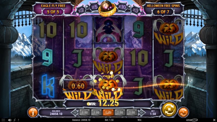 Helloween slot screen 4