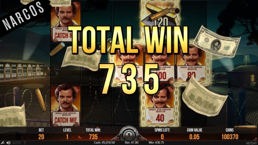 Narcos slot screen 4