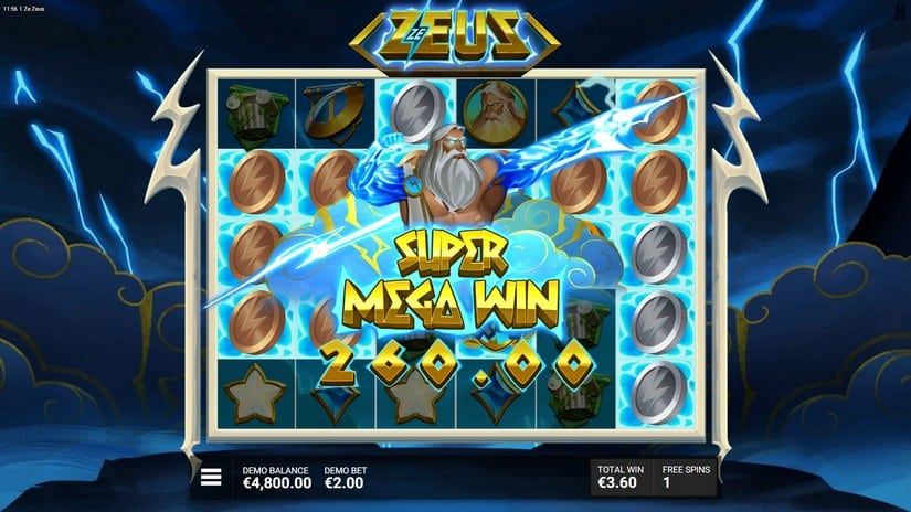 Ze Zeus slot screen 4