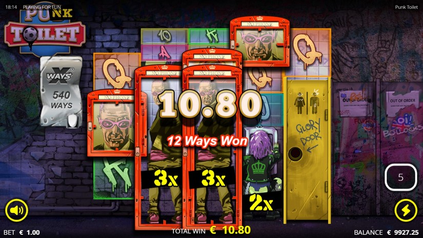 Punk Toilet slot screen 4