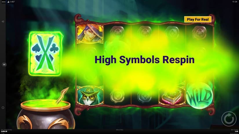 Witch Feature slot screen 5