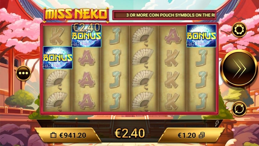 Miss Neko slot screen 2