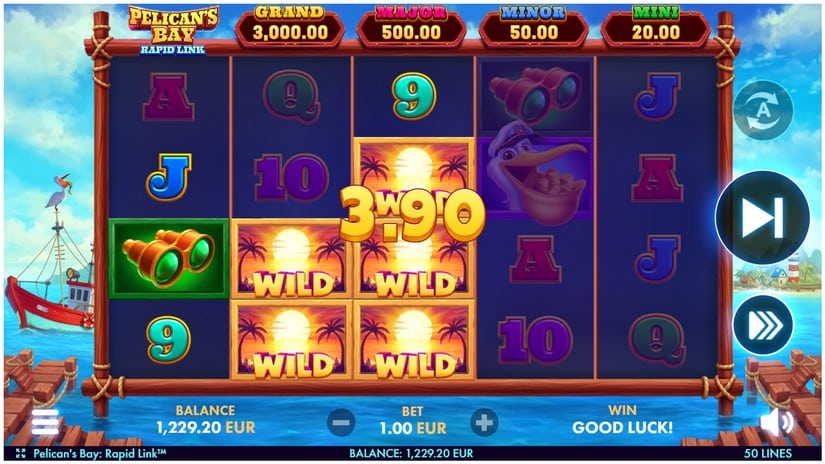Pelican’s Bay: Rapid Link slot screen 3