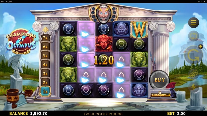 Champions of Olympus slot screen 3