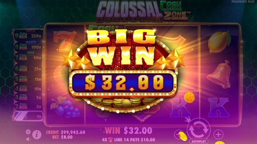 Colossal Cash Zone slot screen 5