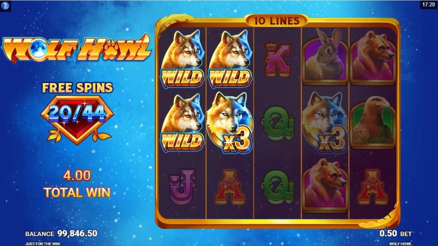 Wolf Howl slot screen 4