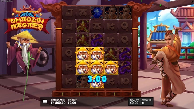 Shaolin Master slot screen 4