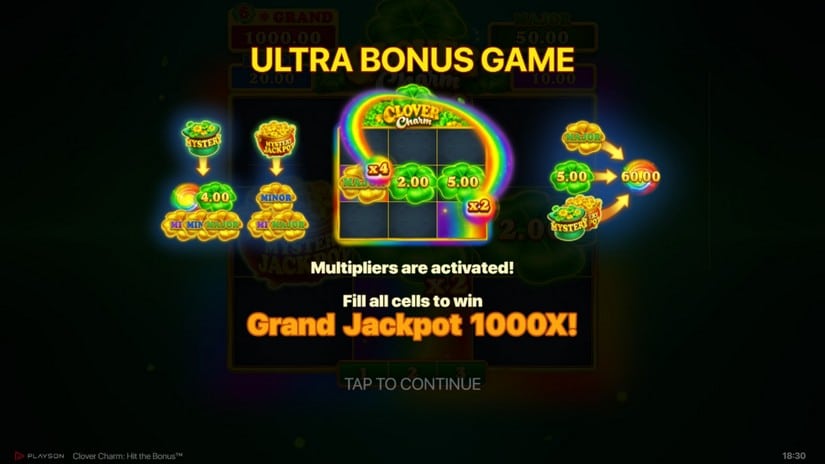 Clover Charm: Hit the Bonus slot screen 3