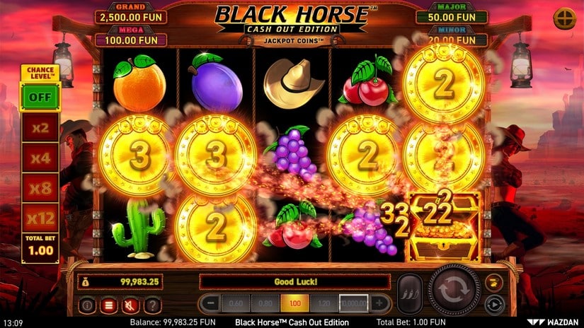 Black Horse™ Cash Out Edition slot screen 4