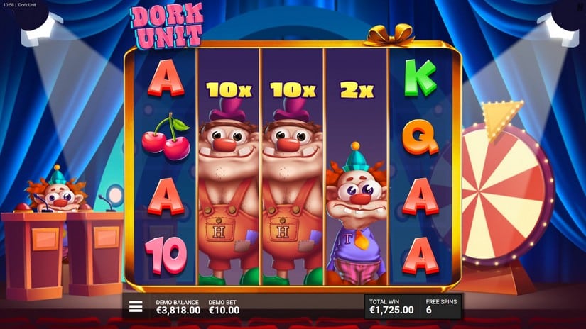 Dork Unit slot screen 7