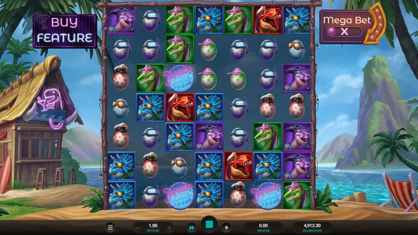 Jurassic Party slot screen 3