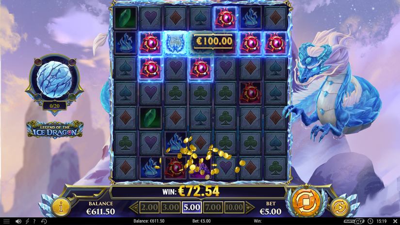 Legend of the Ice Dragon slot screen 4