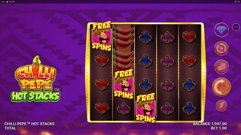 Chilli Pepe Hot Stacks slot screen 2