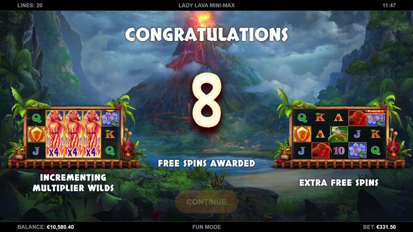 Lady Lava Mini-Max slot screen 6