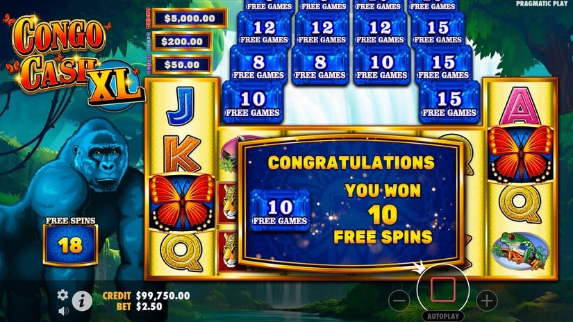 Congo Cash XL slot screen 2