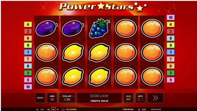 Power Stars slot screen 1