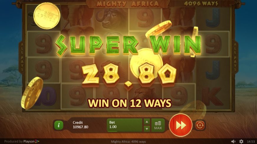 Mighty Africa slot screen 5