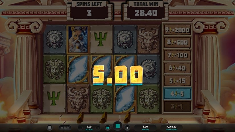 Titan Strike slot screen 6