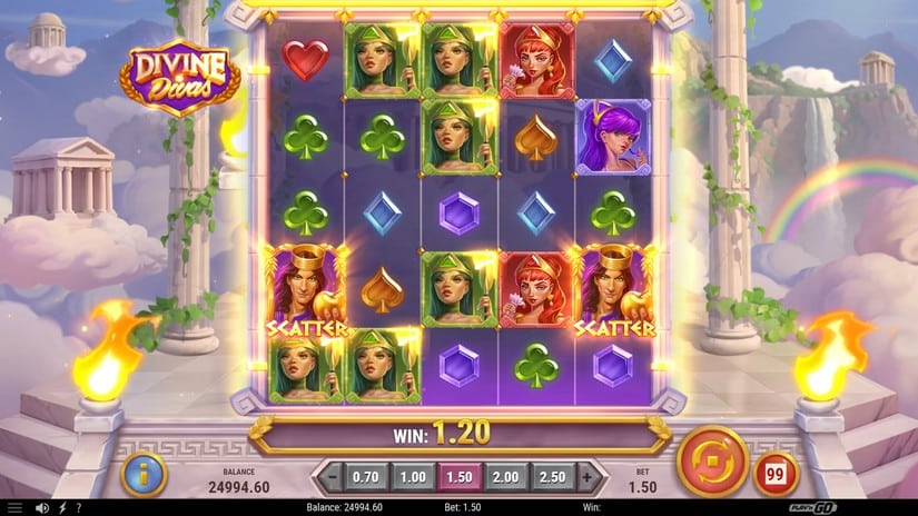 Divine Divas slot screen 3