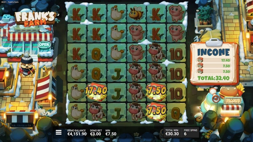 Frank’s Farm slot screen 8
