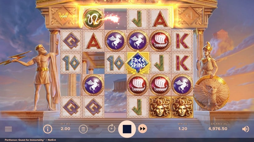 Parthenon: Quest for Immortality slot screen 2