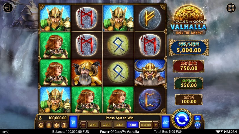 Power of Gods™: Valhalla slot screen 1