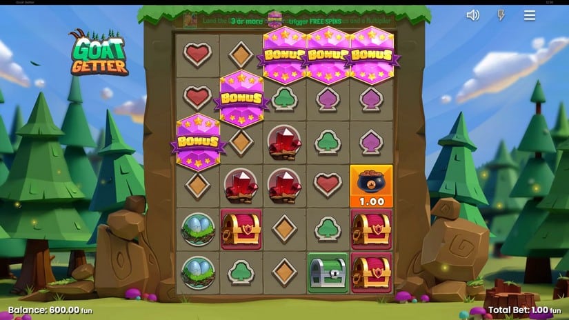 Goat Getter slot screen 2