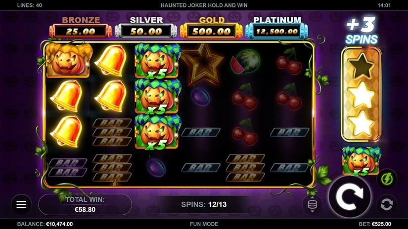 Haunted Joker Hold and Win slot screen 4