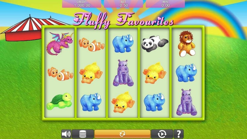 Fluffy Favourites slot screen 1