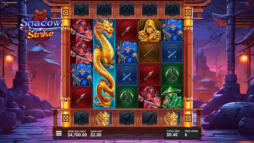 Shadow Strike slot screen 4